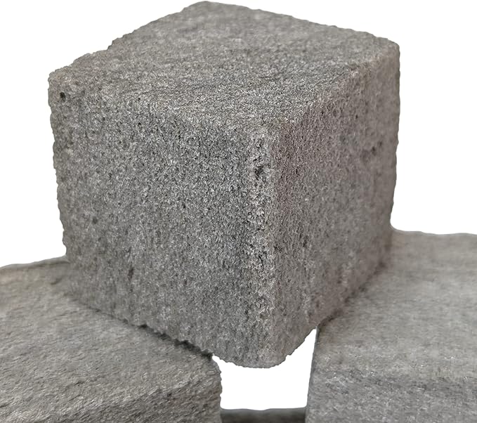 Chinchilla Chew Toys, Pumice Chew Blocks, Lava Block for Hamster, Rat, Mice, Degus, Gerbils, Small Animal Toys, Guinea Pigs, Rabbit Toy, Bunny Toy by Billy Buckskin (Pack of 6)Mined in USA