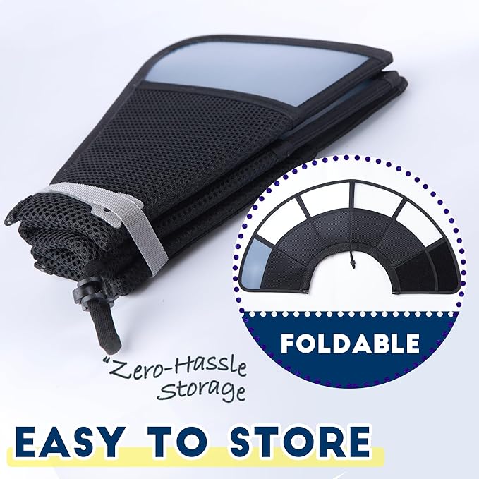 Soft Dog Cone Collar, Comfortable Pet Recovery Neck Collars After Surgery for Large Medium Dogs, Plastic Breathable Elizabethan Dog Head Circle Stop Licking, Adjustable Cones 20cm /8" Long (M Black)