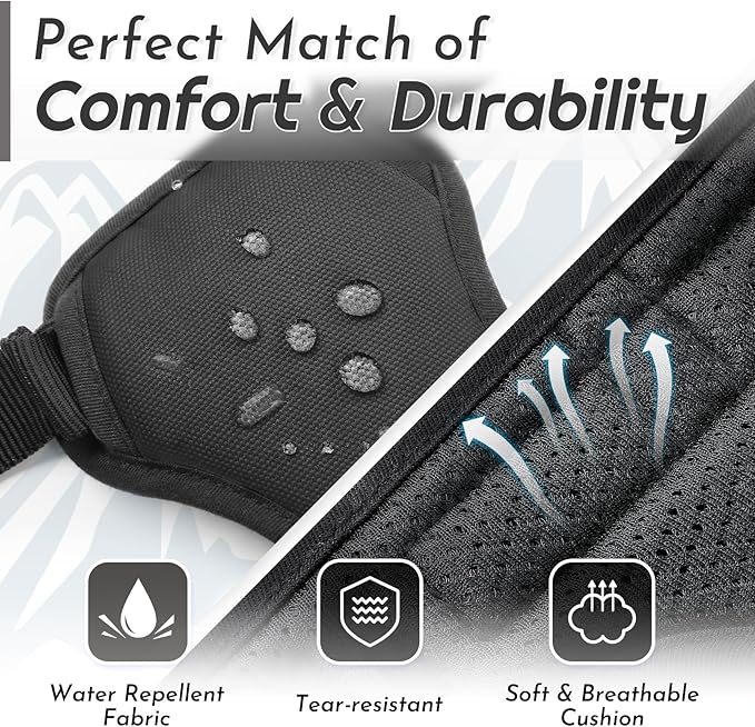 Eagloo Dog Harness Small Sized Dog, No Pull Service Vest with Reflective Strips and Control Handle, Adjustable and Comfortable for Easy Walking, No Choke Pet Harness with 2 Metal Rings, Black, S