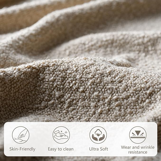 Modern Storage Benches with Walnut Wood Legs, 47'' Ottoman Bench with 20 Gallons Storage Space for Bedroom End of Bed, Fabric Upholstered Entryway Bench with Seating for Livingroom, Beige