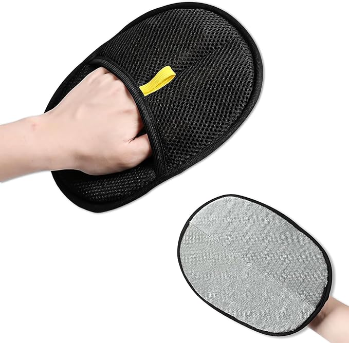 Pet Hair Removal Gloves, and Efficient Pet Hand Hair Removal Gloves, Reusable Pet Hair Removal Gloves. Suitable for Long-Haired and Short-Haired Cats and Horses