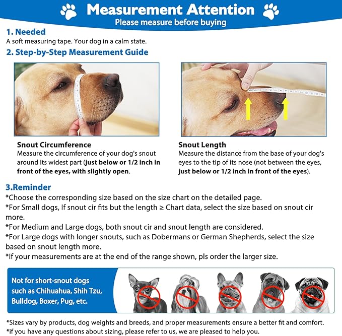 Mayerzon Dog Muzzle, Breathable Basket Muzzles for Small, Medium, Large and X-Large Aggressive Dogs Beagle German Shepherd Doberman, Cage Mouth Guard Stop Biting Chewing for Grooming Training