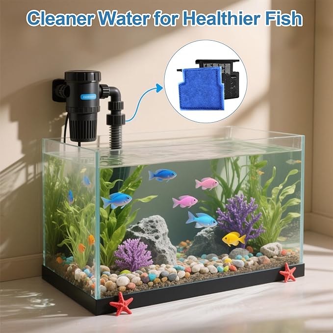 Nebulist 6 Pack Fish Tank Filter Cartridge, Rite-Size A Filter cartridges Compatible with MarineLand Penguin Power Filters 75 & 100, EZ-Change #1 Compatible with Aqua-Tech 5-15 Power Filters