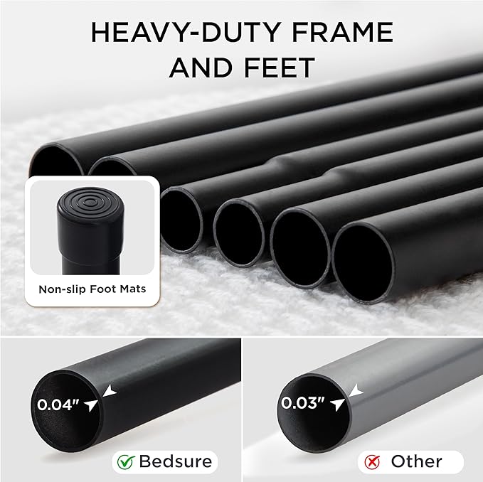 Bedsure Outdoor Elevated Dog Bed Medium Size Dog, Portable Indoor & Outdoor Cooling Raised Cot Pet Hammock Bed with Skid-Resistant Feet, Frame with Breathable Mesh, Terracotta, 43 inches