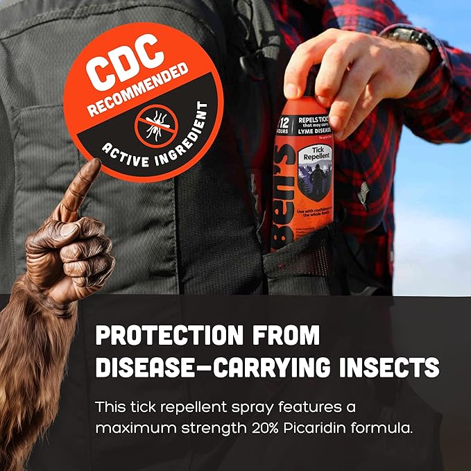 Ben's Tick Repellent - Tick, Mosquito & Insect Repellent Spray for Adults & Children - Bug Spray with 20% Picaridin - Offers 12 Hours of Protection - 6 fl oz (Pack of 3)
