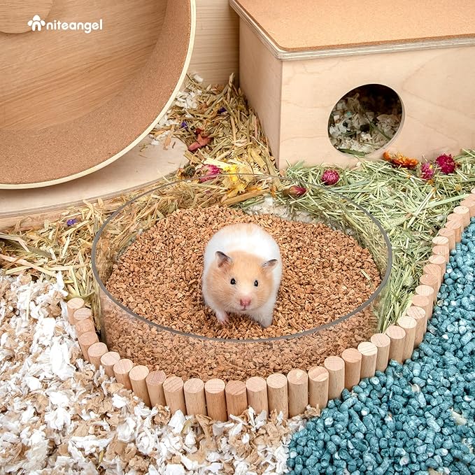 Niteangel Natural Coco/Cork Hamster Bedding Pet Litter for Dwarf Syrian Hamsters, Gerbils, mices, Degus or Other Small Animal