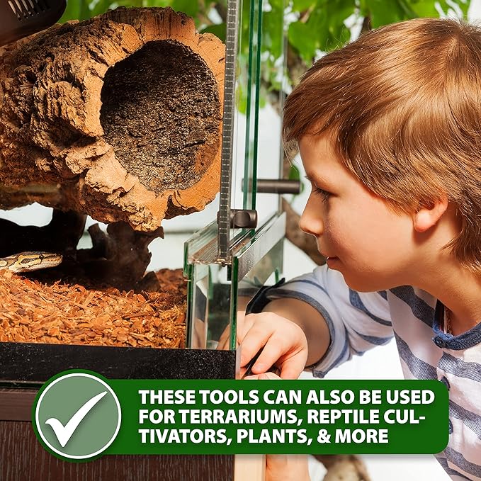 Mandala Crafts Stainless Steel Aquascaping Tools Kit – Aquarium Plant Tools with Tweezers and Scissors for Fish Tanks, Hospital Tanks, Goldfish Bowls, Aquariums, and Terrariums