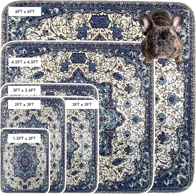 Washable Pee Pads for Dogs - Super Absorbent Reusable Puppy Training Pads - 100% Waterproof, Leak-Proof & Non-Slip Whelping Pads for Pet Housebreaking