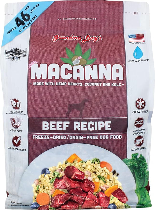 Grandma Lucy's Macanna Beef Dog Food - 8lb