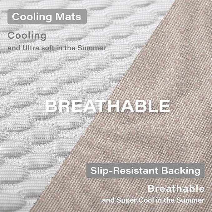MICROCOSMOS Pet Cooling Mat & Sleeping Pad- Breathable Bubble Surface, EZ Clean. Keep Cooling for Pets, Kids and Adults in Summer.(GreyWhite, 40" x 28")