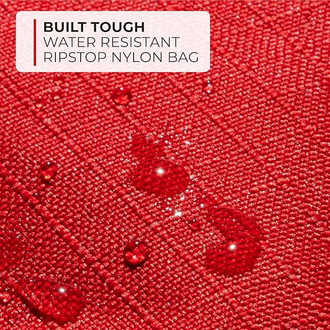 Thrive First Aid Safety Kit - 100-Piece Bag - Compact Waterproof Rip-Stop Nylon Pouch - Multi-Size Bandages, Antiseptic Wipes & Safety Pins for Car & Travel