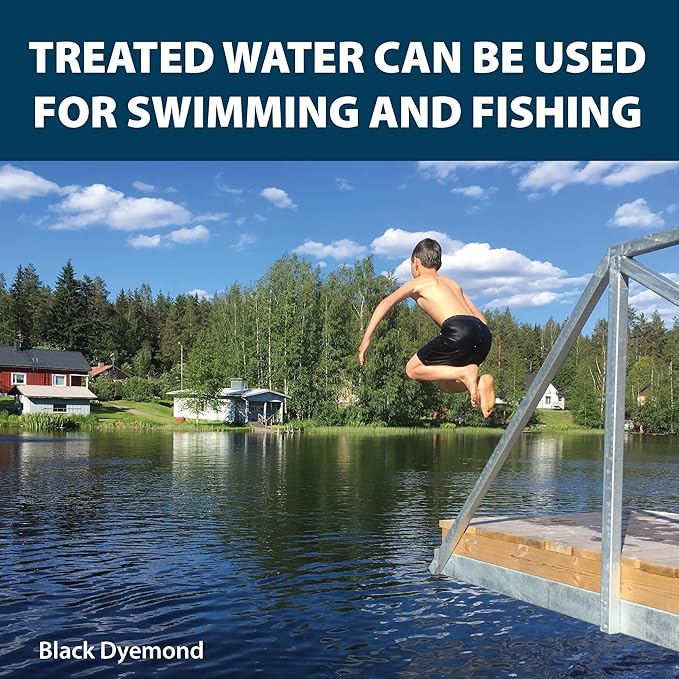 Airmax Pond Dye Packets Nature's Blue Colorant for Large Pond & Lake, Beneficial UV Blocking Color Concentrate, Maintain Clean & Clear Water, Fish & Animal Safe, 16 Soluble Packets