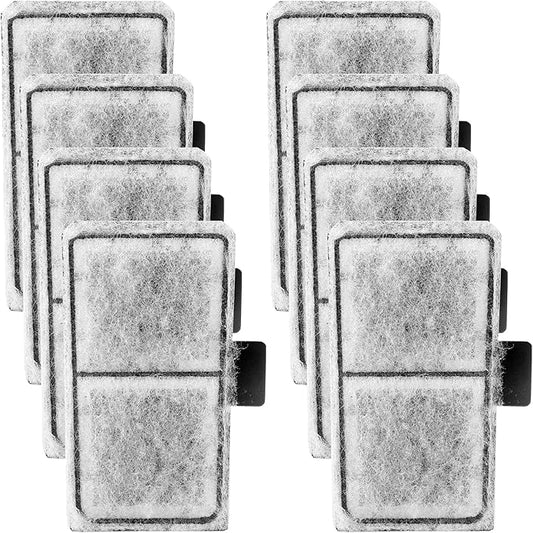 AQQA 8 Pack Aquarium Filter Cartridge Replacement Fish Tank Filter Cartridge for Aquarium Internal Filter (Medium)