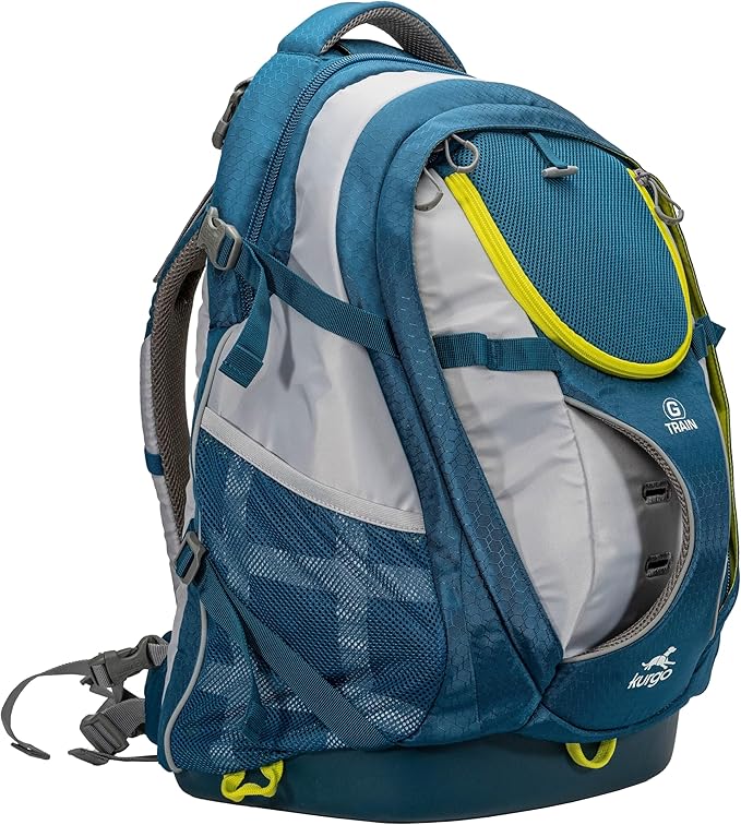 Kurgo G-Train - Dog Carrier Backpack for Small Pets - Cat & Dog Backpack for Hiking, Camping or Travel - Waterproof Bottom - Ink Blue