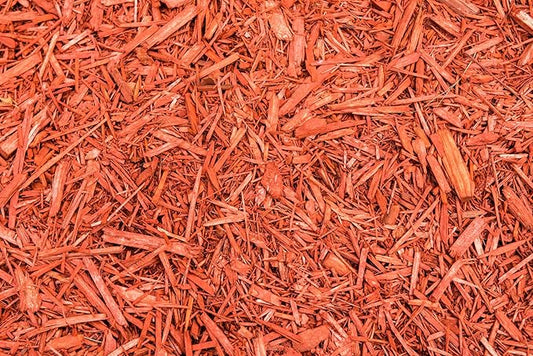 Premium Red Wood Mulch for Indoor, Patio, Potting Media, Gardens, Lawns, and Landscaping (2 CF - 56 L - 59 QTS)