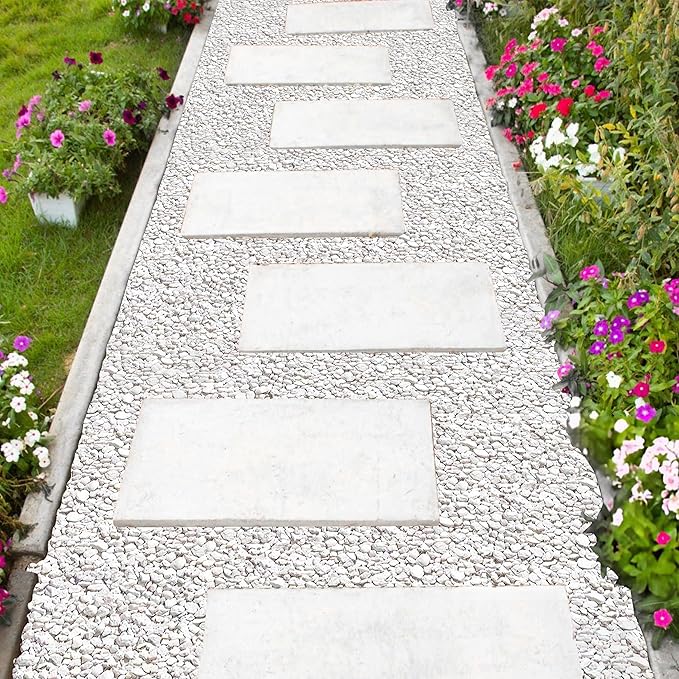 Hygloss Products Craft Rocks, Mini Stones for Art Projects - Bucket O' Gravel, White, 1 lb