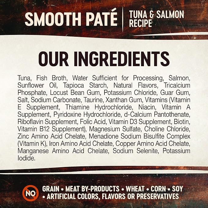 Wellness CORE Tiny Tasters Wet Cat Food, Complete & Balanced Natural Pet Food, Made with Real Meat, 1.75-Ounce Pouch, 12 Pack (Adult Cat, Tuna & Salmon Pate)