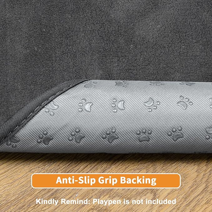 Dog Pee Pad Washable Extra Large, 72x72 Instant Absorb Training Pads, Non-Slip Pet Playpen Mat Waterproof Reusable Floor Mat for Puppy, Senior Dog Whelping Incontinence Housebreaking