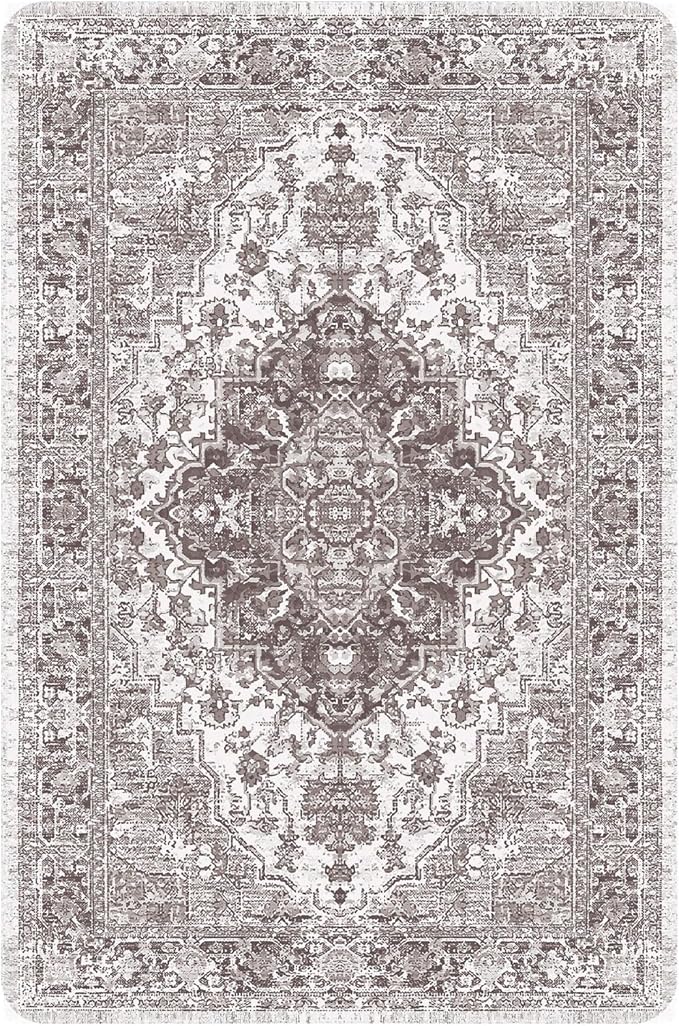 nunubaby Washable Pee Pads for Dogs, Stylish, Non-Slip and Leak-Proof Pee Pads. Reusable Potty Pads for Dogs for Crates and Floors.(Brown/Geo, 24" x36")