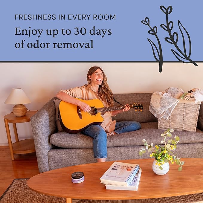 Fresh Wave Lavender Odor Removing Gel, 7 oz., Pack of 3 - Safer Odor Absorbers for Home, Natural Plant-Based Odor Eliminator, Every 7 oz. lasts 15-30 Days, For Cooking, Trash & Pets