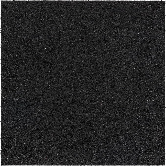 Mohawk Home Heavy Duty Rubber Stall Mat - Gym Floor- Under Dog Crate - All Purpose Utility 2'x2' - 1/2" Thick