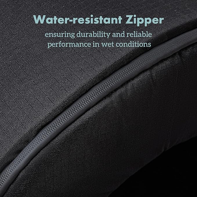 Orthopedic Dog House - Outdoor Waterproof Dog Shelter w/Porch - Indoor Pet House w/Egg-Crate Foam - Cooling - Machine Washable - Ideal for Medium Breeds & Fits 30-Inch Crate - 29"x18"