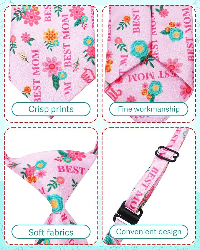 PET SHOW 10 Pack Holiday Small Dog Ties Neckties for Doggies Cats Adjustable Grooming Accessories Neck Ties Bowties Girl Boy Pets Festival Costumes Puppy Wedding Party Gift Favor