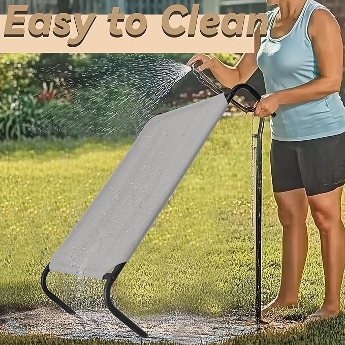 PHYEX Elevated Dog Bed for Large Dogs, Raised Dog Bed with Breathable Mesh, Non Slip, Easy to Clean, 50.5 Inches, Grey