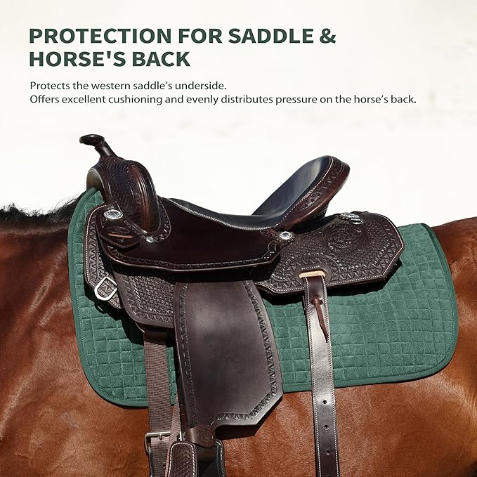 Tackmore Western Saddle Pad Breathable, Shock-Absorbing Saddle Pad
