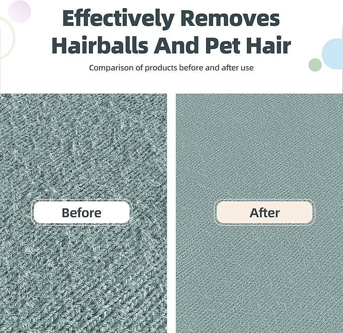 Flex MAX & Pro Pet Hair Remover Kit by LINTPLUS - Dog & Cat Hair Removal Tool for Furniture, Carpets, Rugs & Couches - Easy to Use, Reusable Carpet Scraper for Pet Hair