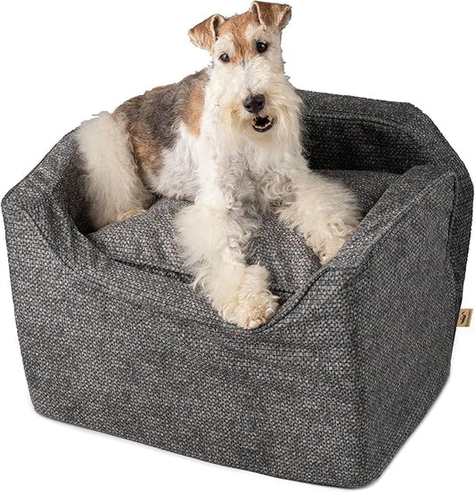 Snoozer Luxury Lookout Pet Car Seat, Medium Luxury I, Navy Mutt