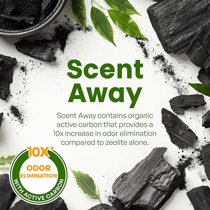 Cat Litter Deodorizer | Litter Box Odor Eliminator | Fragrance-Free with Active Carbon | Eliminates Cat Odors and Smells to Keep Your Home Fresh and Clean (25 LBs)