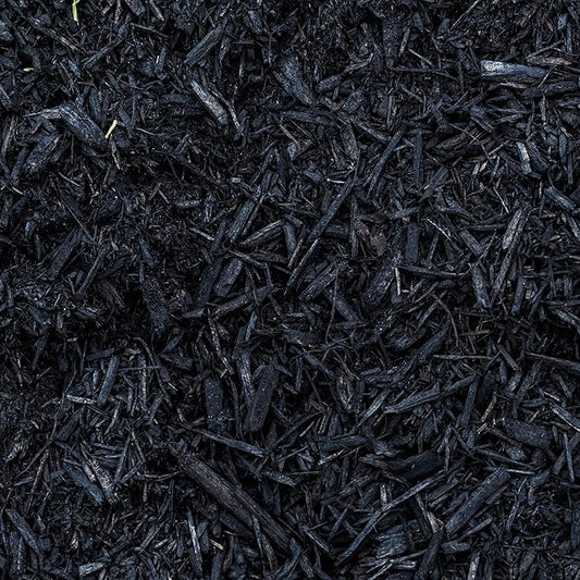 Premium Black Wood Mulch for Landscaping, Gardens, Lawns, Potting Media, and Potted Plants (0.2 CF - 4.8 L - 5 QTS)