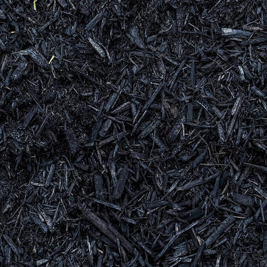 Premium Black Wood Mulch for Landscaping, Gardens, Lawns, Potting Media, and Potted Plants (1 CF - 28 L - 30 QTS)
