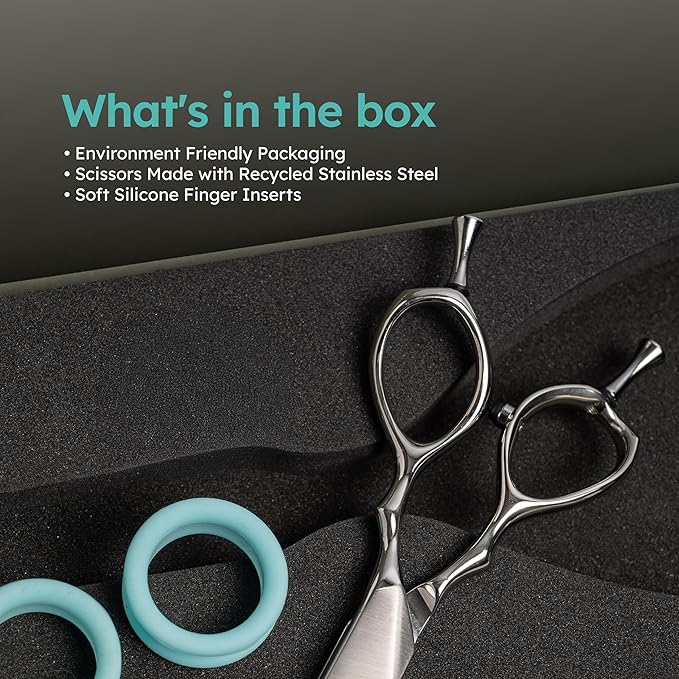 8" Dog Grooming Scissors – Handcrafted, Ergonomic, VG10 Stainless Steel for Sharper, Tougher, Better Edge Retention, Lightweight Shears with 3D Convex Blade for Dogs and Cats