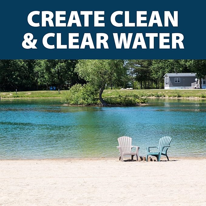 Airmax PondClear Packets, Beneficial Bacteria & Enzyme Clarifier Treatment with Ecoboost PRx, Clear & Clean Pond & Lake Water, Safe for Fish, 24 Count