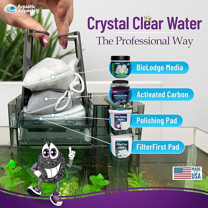 Premium Activated Carbon, Aquarium Carbon for Fish Tank Filter, Aquarium Filter Media, Granulated Charcoal for Fish Tanks, Activated Charcoal Bulk (3 lbs with Fine Mesh Bag)