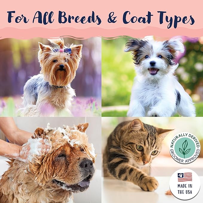 Bobbi Panter Gorgeous Dog Shampoo for Natural Brightening & Whitening, Naturally Derived Ingredients, Tear-Free, Salt-Free, Paraben-free, pH-Balanced, Peach Scent, 20:1 Concentrated Formula, 13 oz