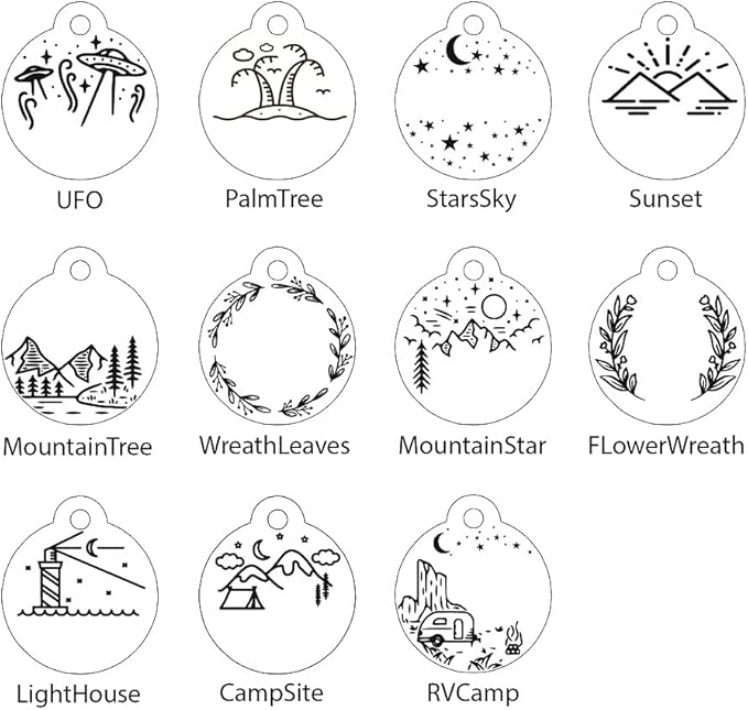 Personalized Dog Tag with 5 Lines of Custom Deep Engraved Durable Stainless Steel Pet ID Name Tag Designer Small Size Round