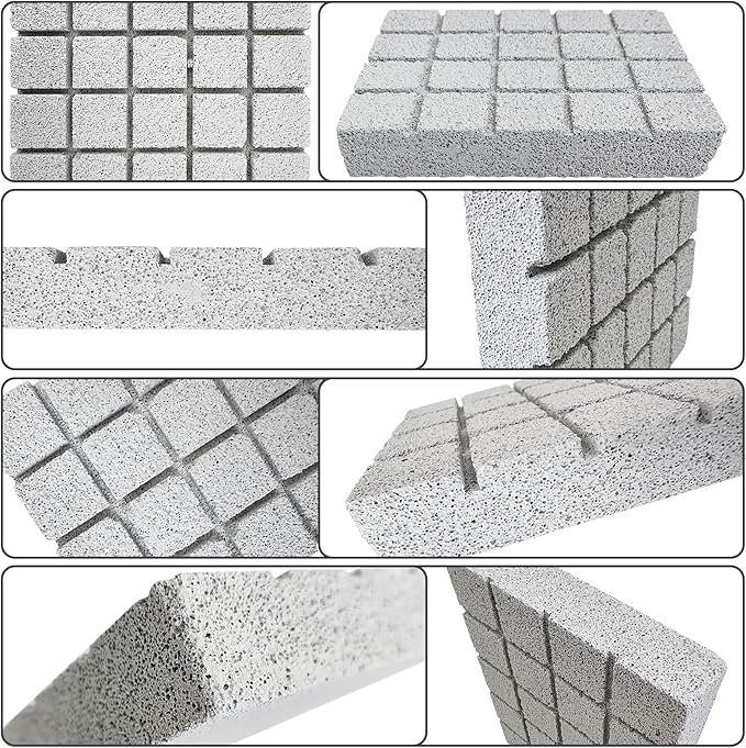 Hamiledyi 10PCS Rabbit Scratching Pad Bunny Lava Grinding Claw Board Small Animal Foot Pad Hamster Chew Toys for Gerbil Chinchilla Hedgehog Guinea Pig Cage Accessories