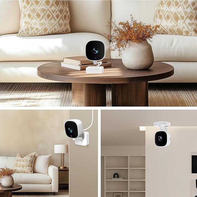 Indoor Cameras for Home Security with Color Night Vision & Siren, 2-Way Audio for Pet/Dog/Baby/Nanny, 2.4GHz WiFi Camera, Cloud & SD Card Storage