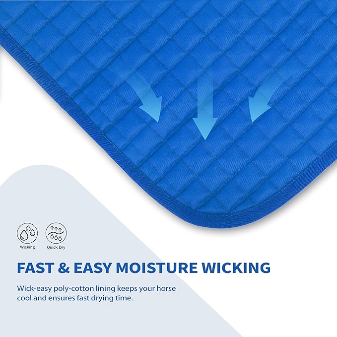 Tackmore Western Saddle Pad Breathable, Shock-Absorbing Saddle Pad