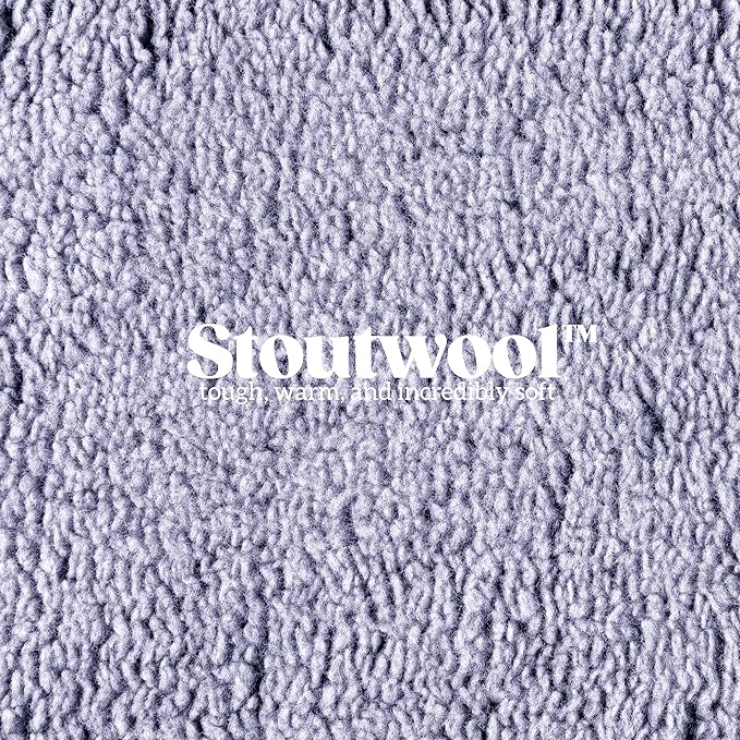 Stoutwool Indestructible Dog Bed - Fluffy Chew Proof Dog Crate Pad - Tough Kennel Pad for Aggressive Chewers - Washable, Ideal for Large Breeds & Fits 42-Inch Crate - 41"x27", Jacaranda