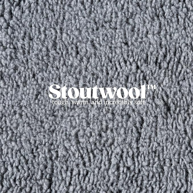 Stoutwool Indestructible Dog Bed - Fluffy Chew Proof Dog Crate Pad - Tough Kennel Pad for Aggressive Chewers - Ideal for Extra Small Breeds & Fits 22-Inch Crate - 21"x12", Charcoal